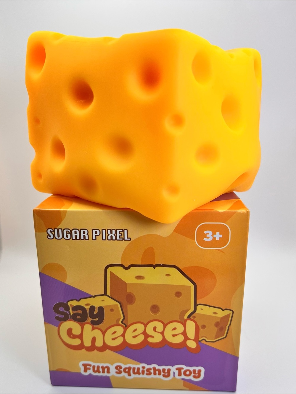 NEW Sugar Pixel - Say Cheese! Squishy Cheese Toy for Kids